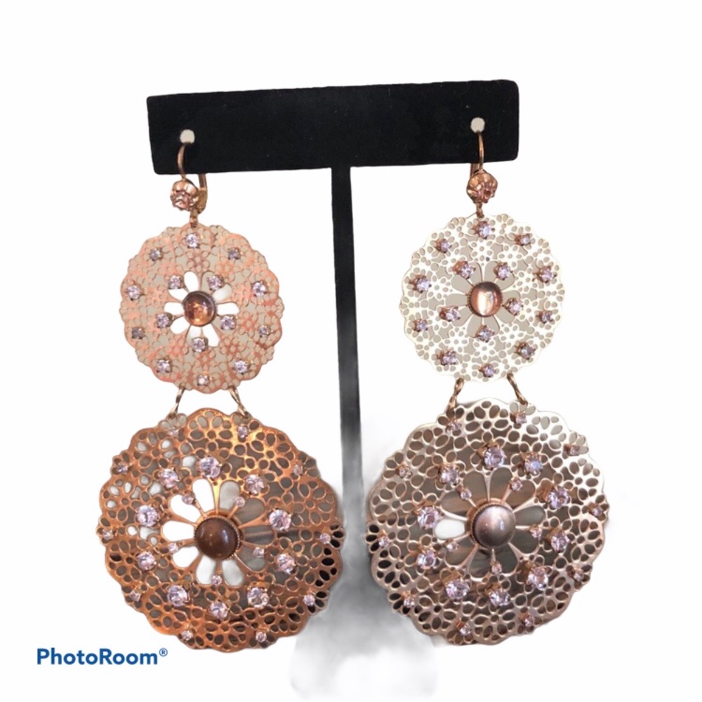 Gas Bijoux chandelier gold earrings